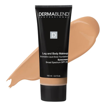 Dermablend Leg and Body Makeup Foundation with SPF 25, 25W Light Sand, 3.4 .