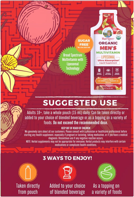Multivitamin For Men | Usda Organic | Sugar Free Mens Multivitamin Lip