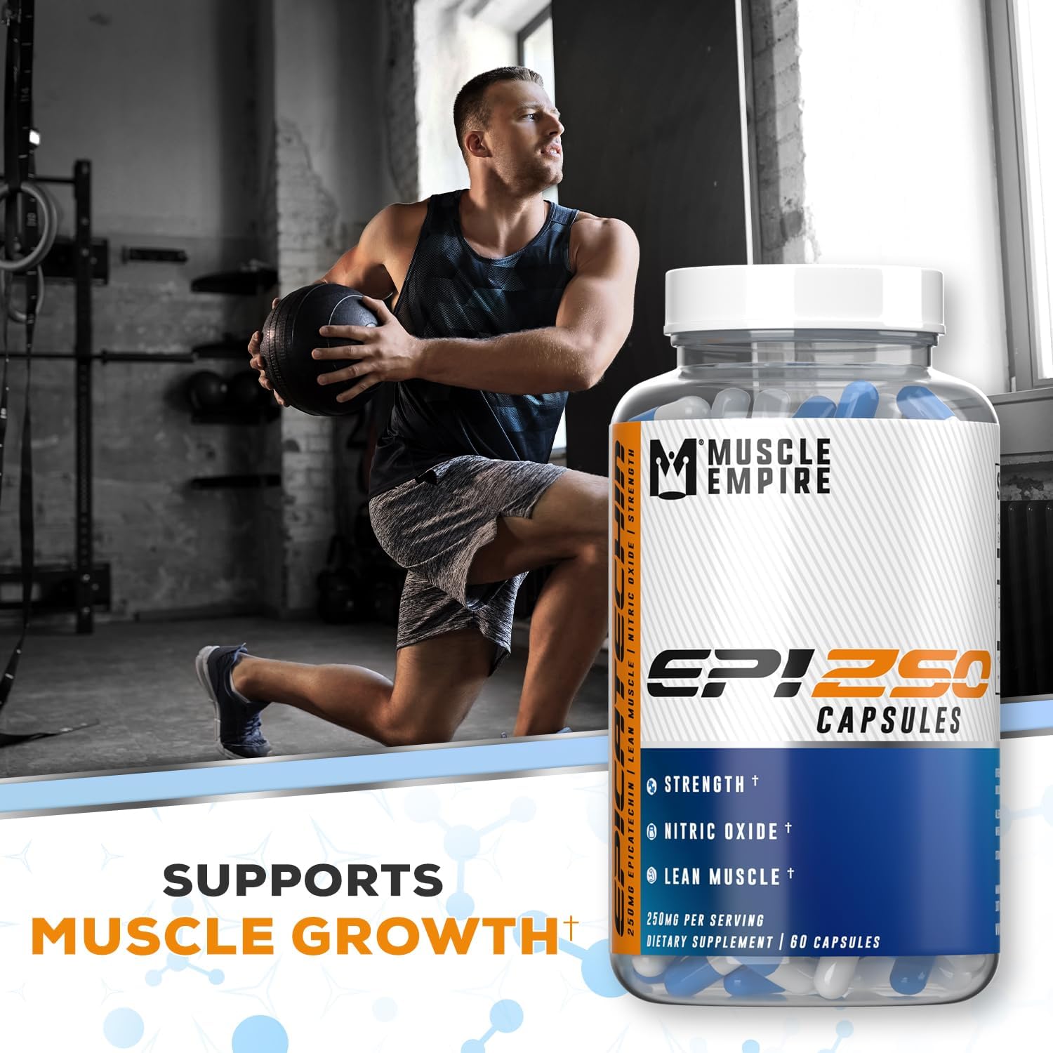  Muscle Empire Epicatechin Extract Capsules | EPI 250mg | 60