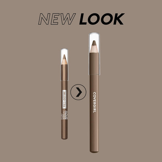 Covergirl Easy Breezy Brow Fill and Define Pencil, Brown, 0.06