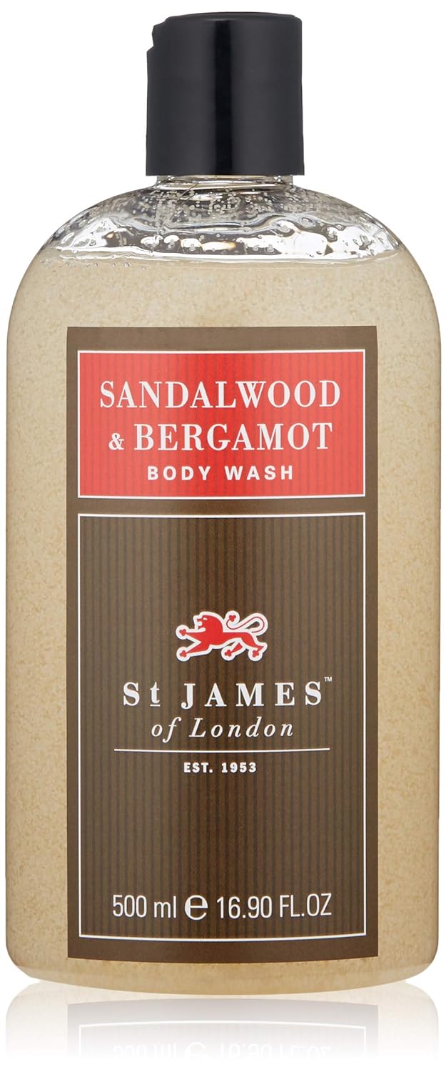 St James of London Sandalwood & Bergamot Body Wash, 16.9