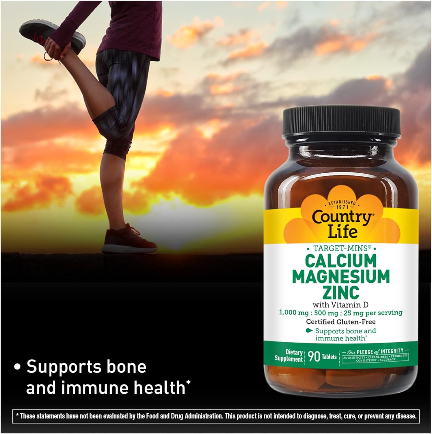  Country Life Target Mins Calcium-Magnesium Zinc with Vitami