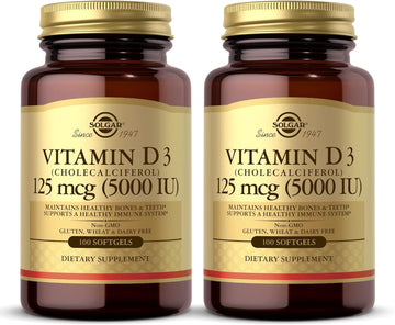 Solgar Vitamin D3 (Cholecalciferol) 10 Mcg (400 Iu) - 100 Softgels, Pa