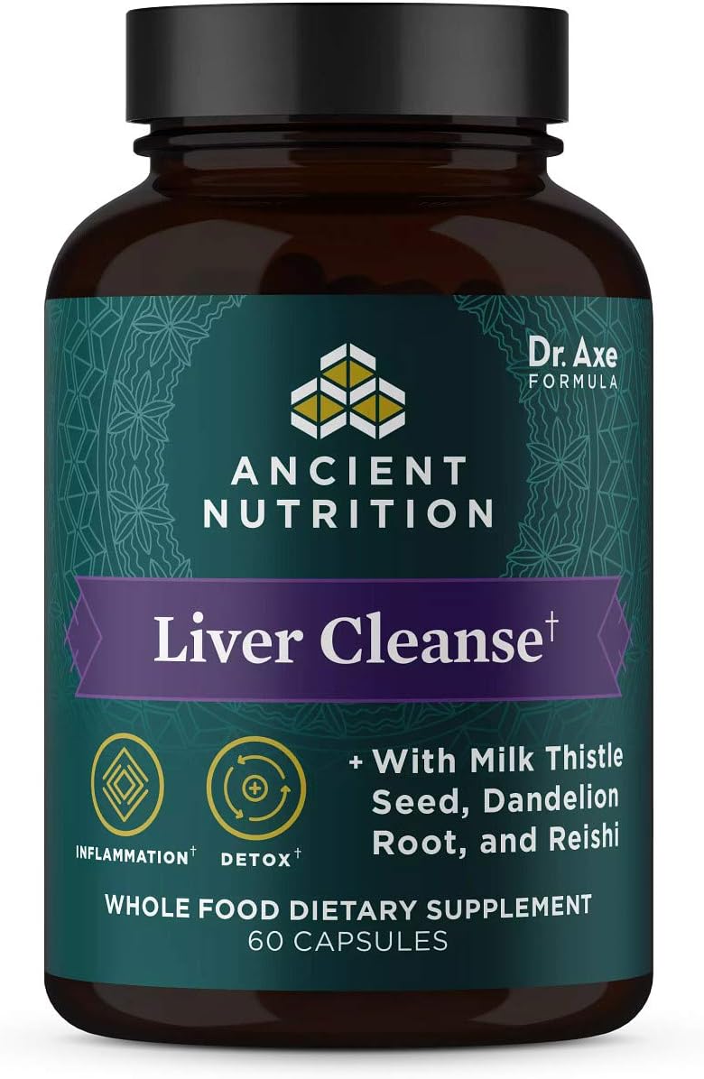 Liver Detox Supplement By Ancient Nutrition, Ancient Herbals Liver Cle