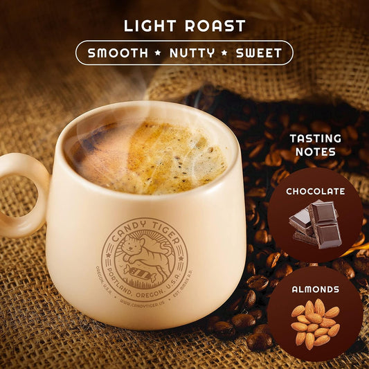 Whole Bean Coffee - Organic - Low Acid - Light Roast - Single Origin - 100% Arabica - Nicaraguan Coffee Beans - Direct Trade - Shade-grown - Gourmet Coffee