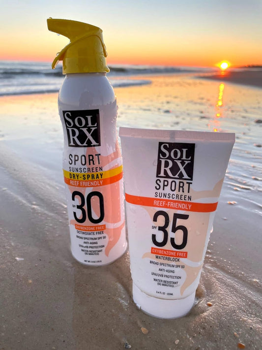 SolRX SPORT SPRAY SPF 30 Sunscreen Spray SPF30, Fragrance Free, Reef Safe Sunscreen, Broad Spectrum Sunscreen for Face and Body, Oxybenzone Free