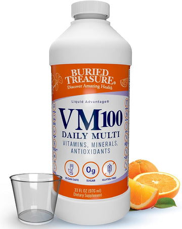 Buried Treasure Vm100 Daily Multi - 32 Servings, Liquid Vitamins Miner