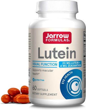 Jarrow Formulas Lutein 20 mg With Zeaxanthin, Dietary Supplement for V
