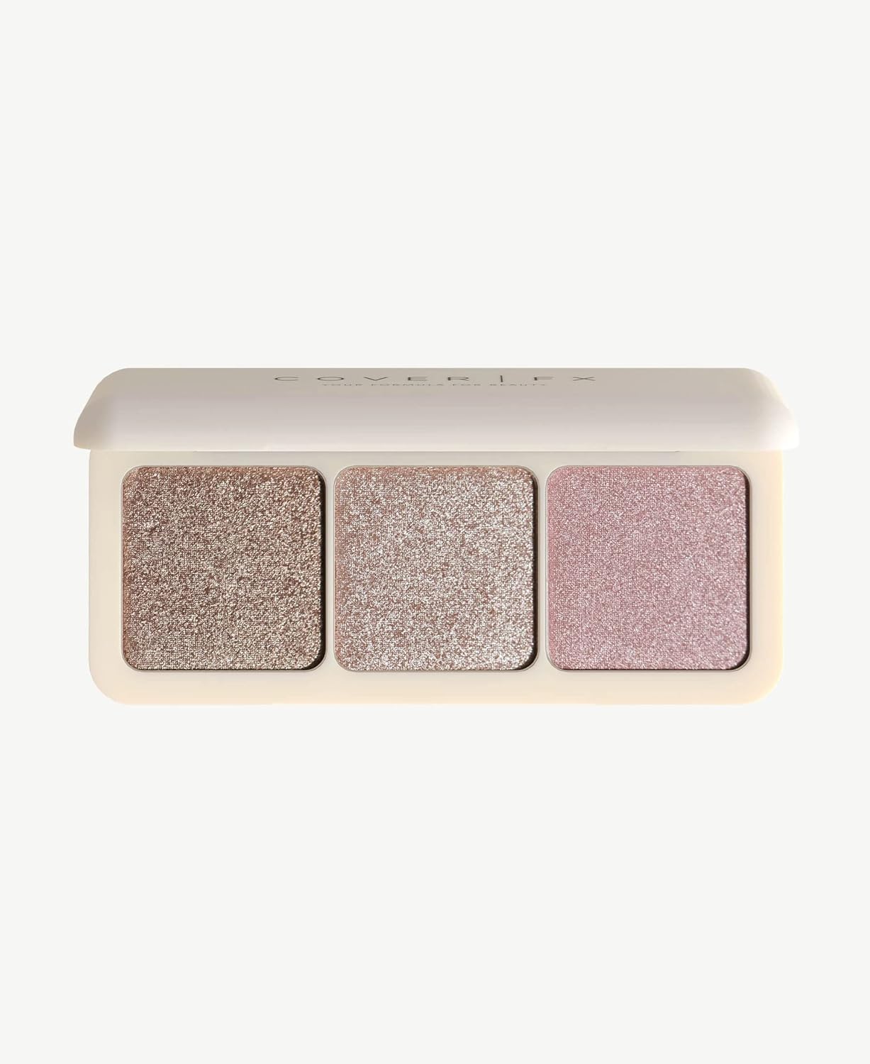 Cover FX Pressed Custom Enhancer Highlighter Makeup Palette - Eyes, Cheeks and Body - Buildable Illuminating Highlight - On the go Travel Friendly