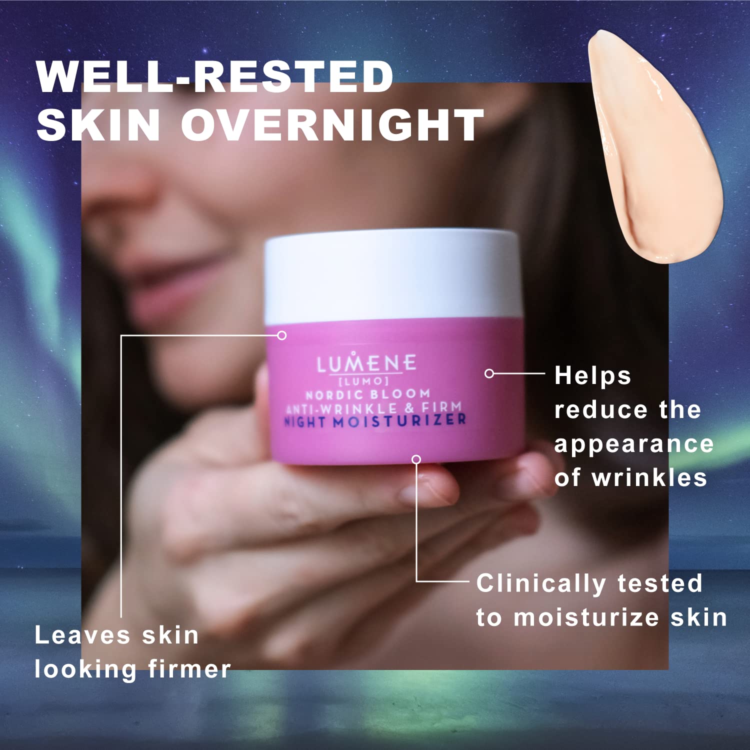 Esupli.com Lumene Anti Wrinkle & Firm Night Moisturizer - Nordic Berry 