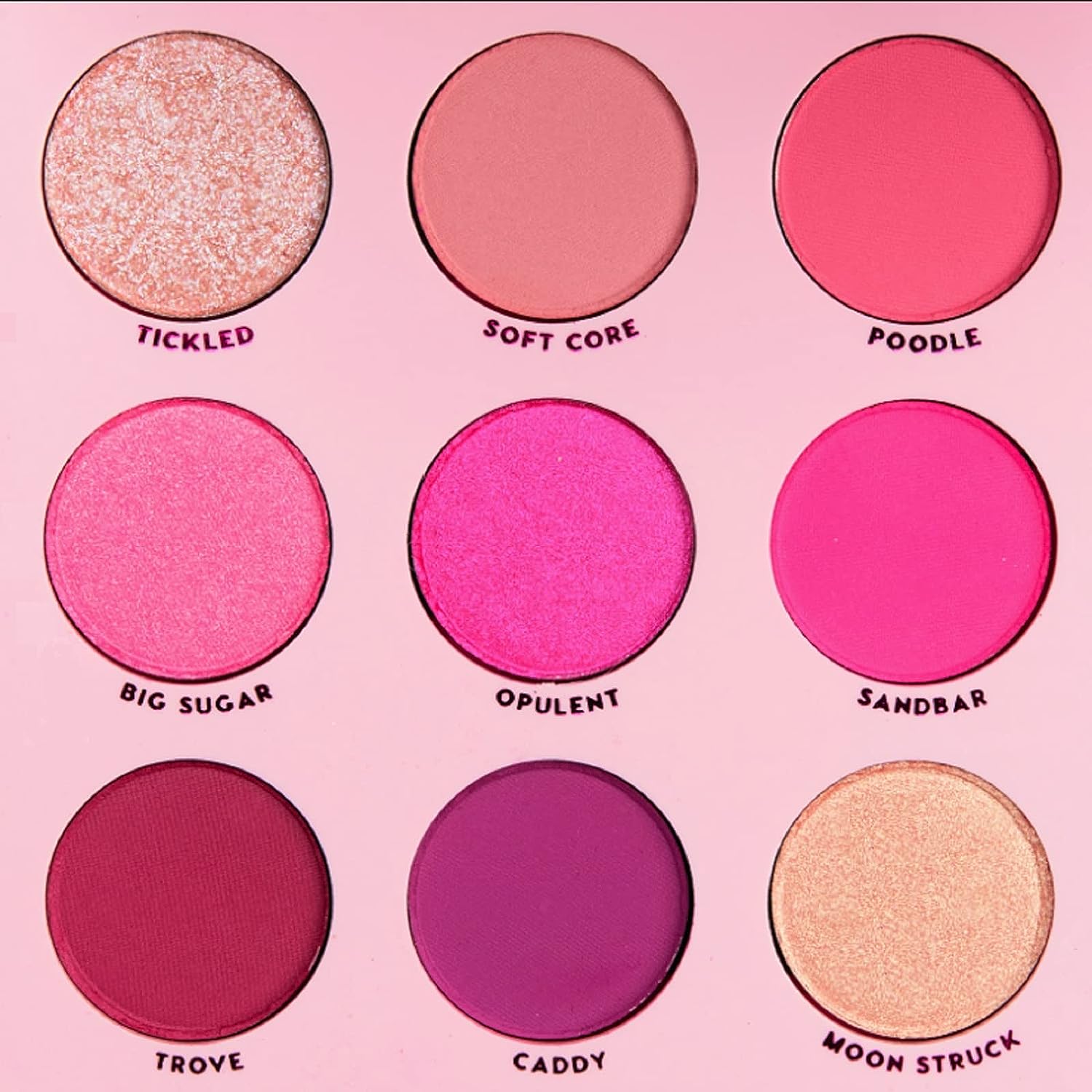 Colourpop Eyeshadow Palette OOH LA LA - Pink Monochromatic Shades, 0.3 , Powder