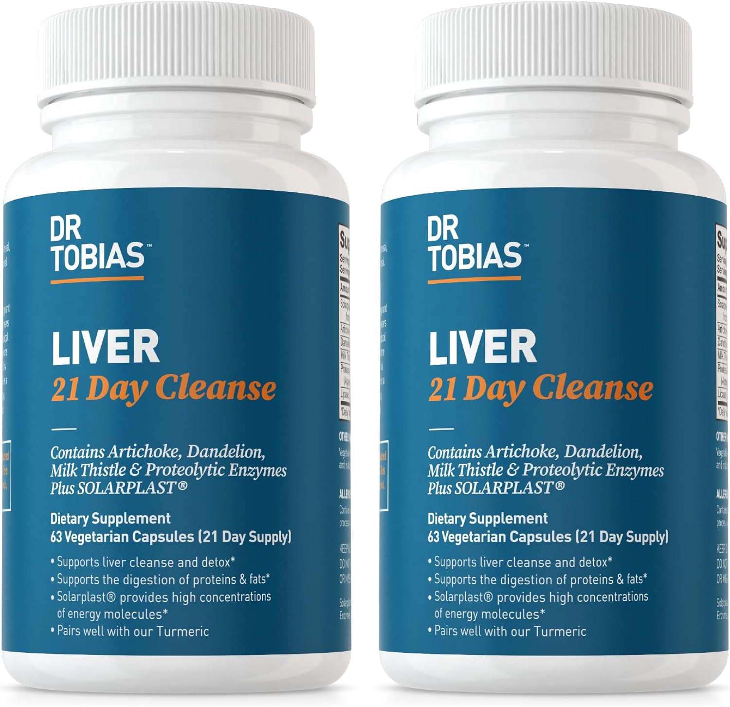 Dr Tobias Liver 21 Day Cleanse, Herbal Liver Detox Cleanse with Solarp