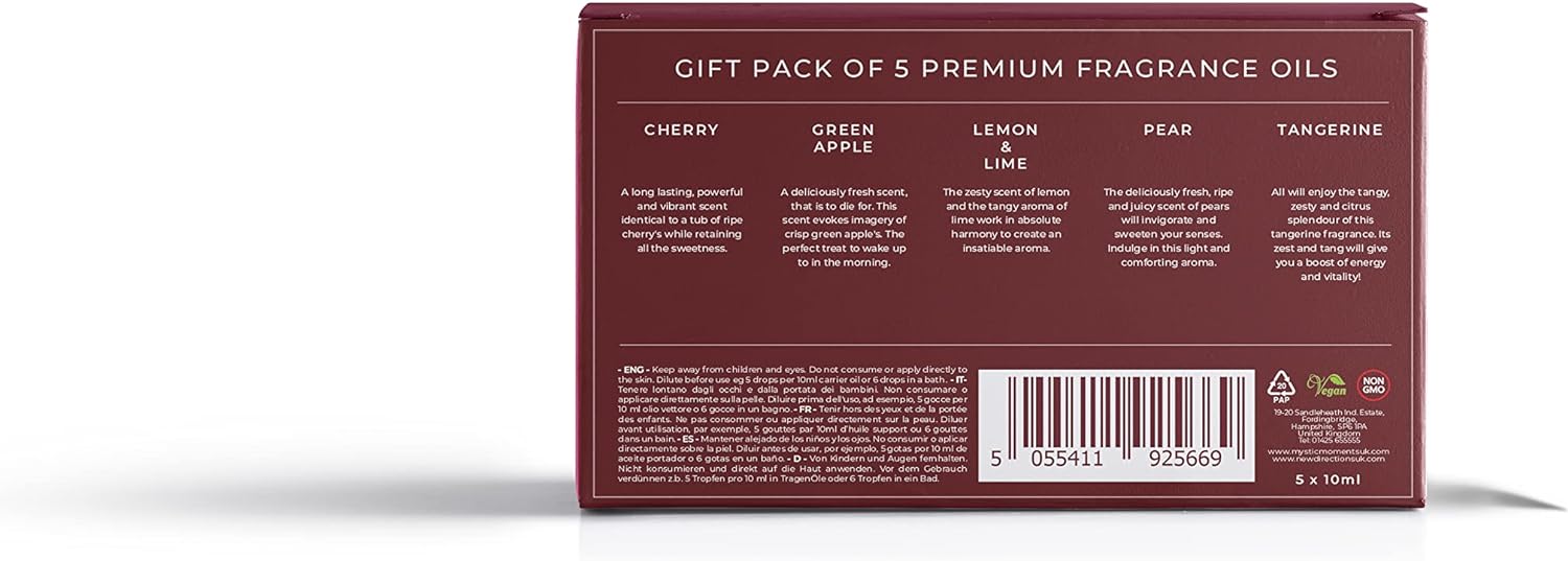 Mystic Moments | Orchard Fruits Fragrance Oil Gift Starter Pack 5x10ml