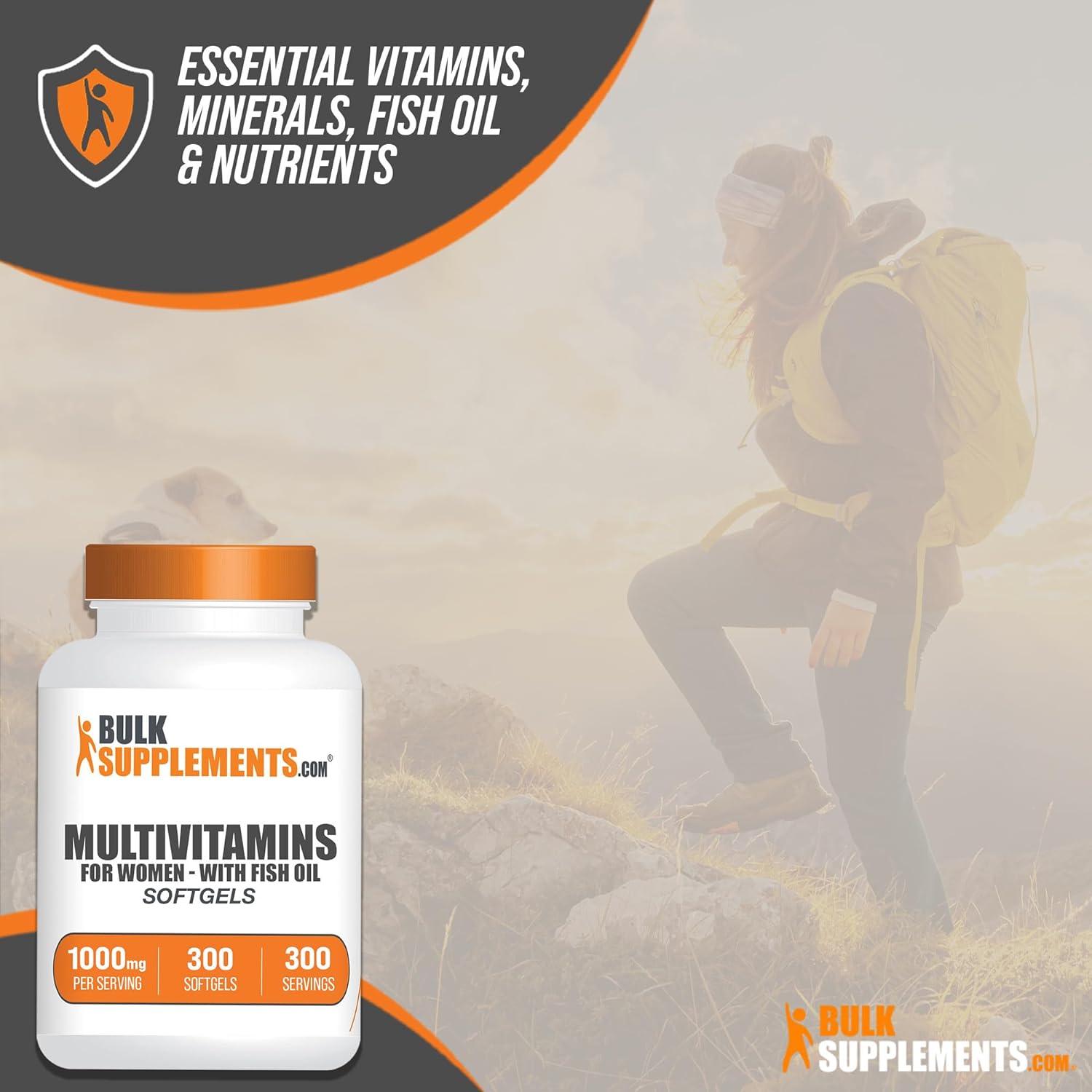 BULKSUPPLEMENTS.COM Multivitamin for Women - Daily Multivitamin with F