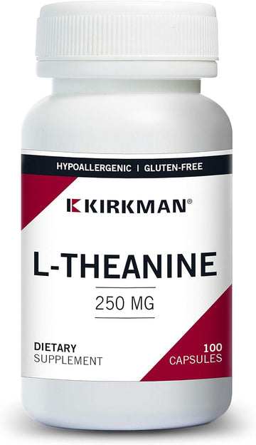 Kirkman ? L-Theanine 250 mg - Hypoallergenic ? 100 Vegetarian Capsules