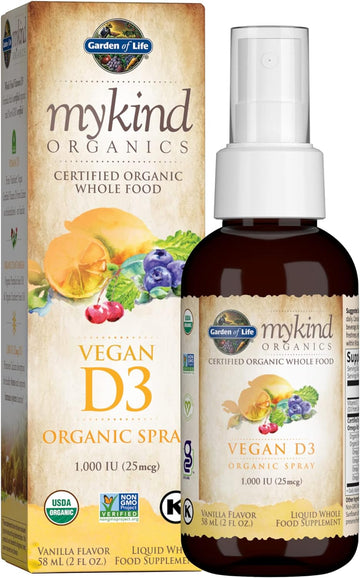 Garden Of Life Vitamin D3 Liquid 1000 Iu Per Spray, Vegan D3 Vitamin F