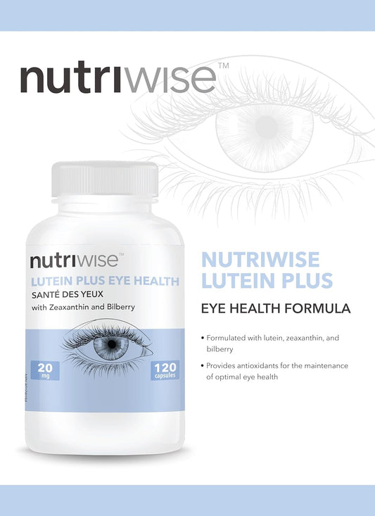 NutriWise Lutein Plus Antioxidant for Eye Health (Bilberry Z