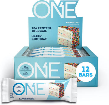 ONE Protein Bars, Birthday Cake, Gluten Free Protein Bars with 20g Pro1.5 Pounds