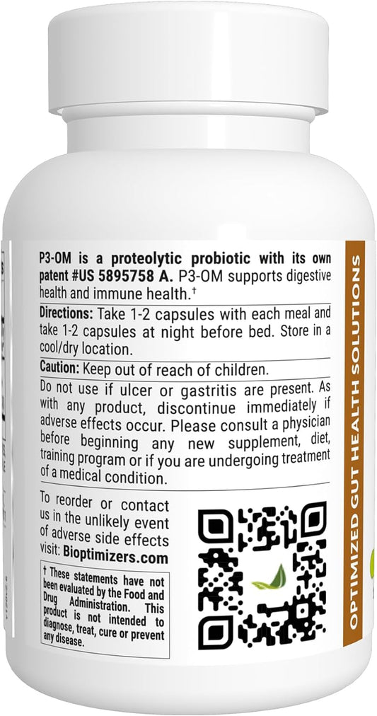 BiOptimizers P3-OM Proteolytic Prebiotics & Probiotics Supplement ? La