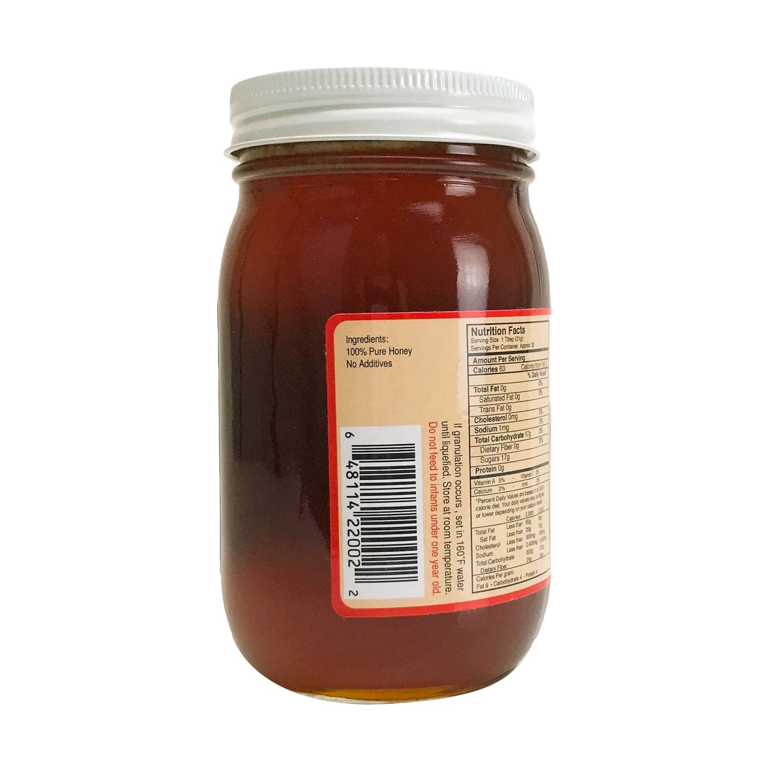SPRING VALLEY FARMS Honey 100 Percent Pure, 22 OZ : Grocery 