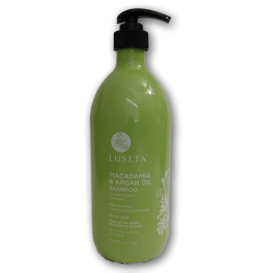 Luseta Beauty Macadamia and Argan Oil Shampoo, 33.8 Ounce