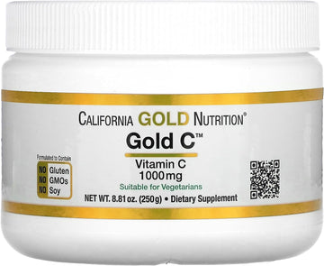 Gold C Powder by California Gold Nutrition - USP Grade Vitamin C Powde