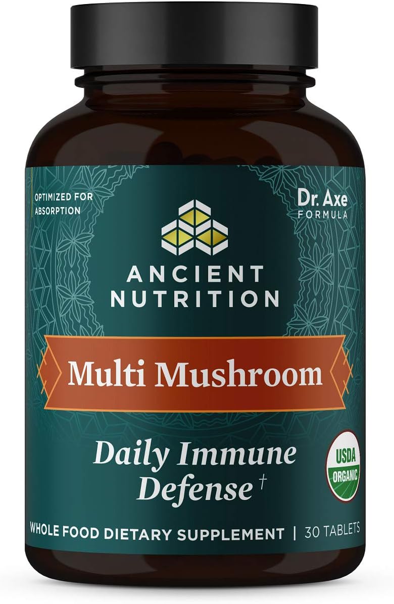 Ancient Nutrition Mushroom Supplement, Organic Multi Mushroom Immune S