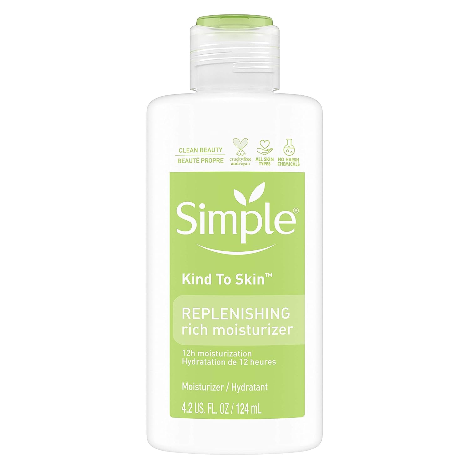 Simple Kind to Skin Face Moisturizer For Sensitive Skin Replenishing Rich 12-Hour Moisturization for All Skin Types 4.2