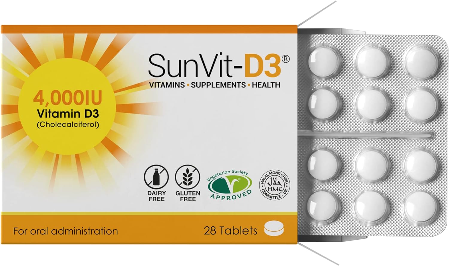 Vitamin D3 4000Iu (28 Tablets)

20 Grams