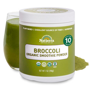 NATIERRA Broccoli Organic Smoothie Powder | USDA Organic, Vegan & Non-