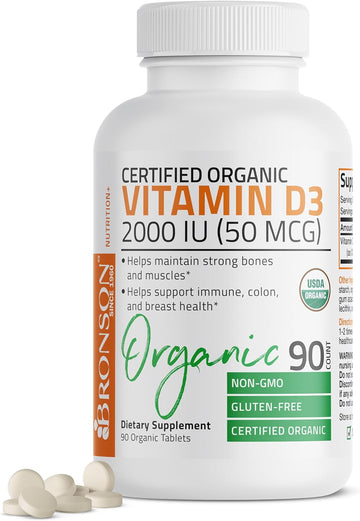 Bronson Vitamin D3 2,000 Iu For Immune Support, Healthy Muscle Functio