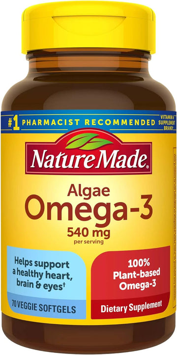 Nature Made Algae 540 mg Omega 3 Supplement, Alternative to Omega 3 Fi