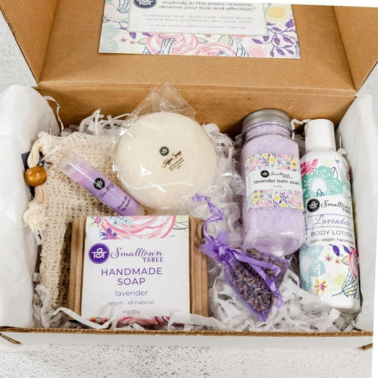 Esupli.com  Relaxing Lavender Spa Box for Her - Self Care Re