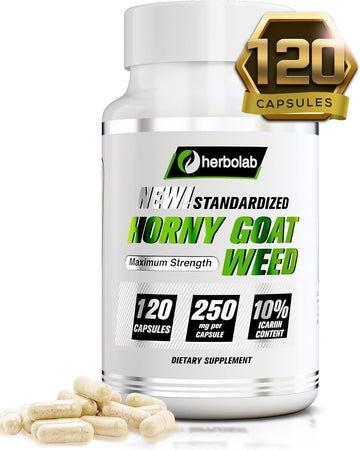 herbolab Horny Goat Weed Extract, Standardized to 10% Icariin, 250mg x