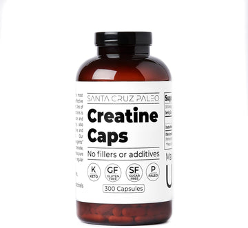 Santa Cruz Paleo Creatine Capsules, Supports Muscle Growth, Gluten Fre