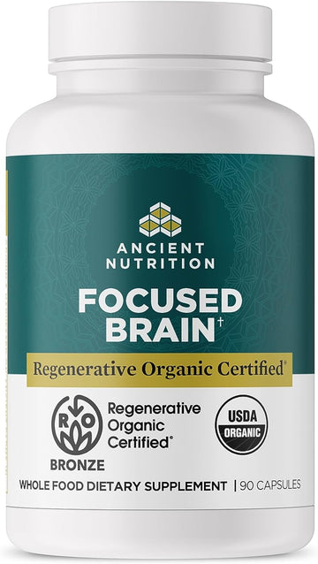 Ancient Nutrition Regenerative Organic Certified Focused Brain Capsule