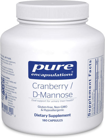 Pure Encapsulations Cranberry D-Mannose - Supports Urinary Tract Health* - with Cranberry Fruit Solids - Vegan & Non-GMO Dietary Supplement - 90 Capsules