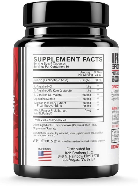 Nitric Oxide Booster | Extra Strength Pumps Supplements | Pre-Workout