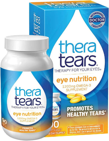 TheraTears Omega 3 Supplement, 1200mg, 90 ct (Pack of 1)