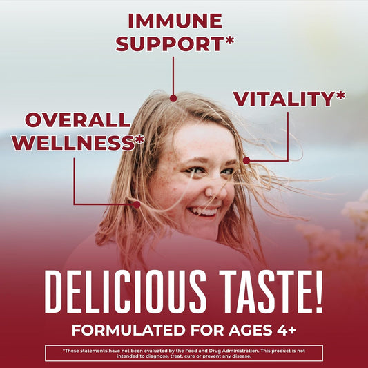 Mary Ruth's 5-1 Immunity Gummies with Elderberry for Kids & Adults | C