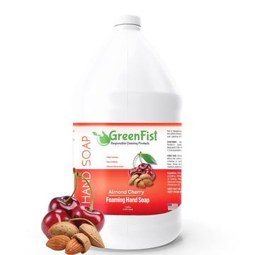 GreenFist Foaming Hand Soap Refills Almond Cherry Scent Jug Foam Refill Made in USA, 128  (1 Gallon)