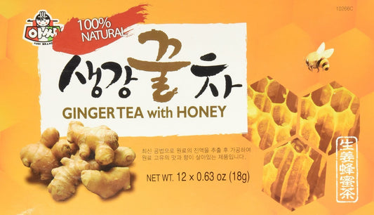 Instant Ginger Tea with Honey, 12 bags (2 Packs)