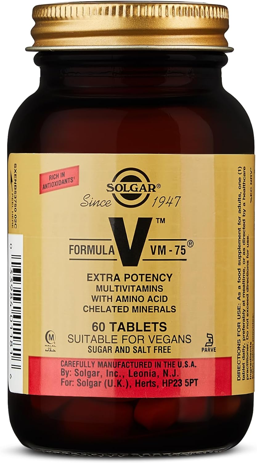 Solgar Formula Vm-75, 60 Tablets - Multivitamin With Chelated Minerals