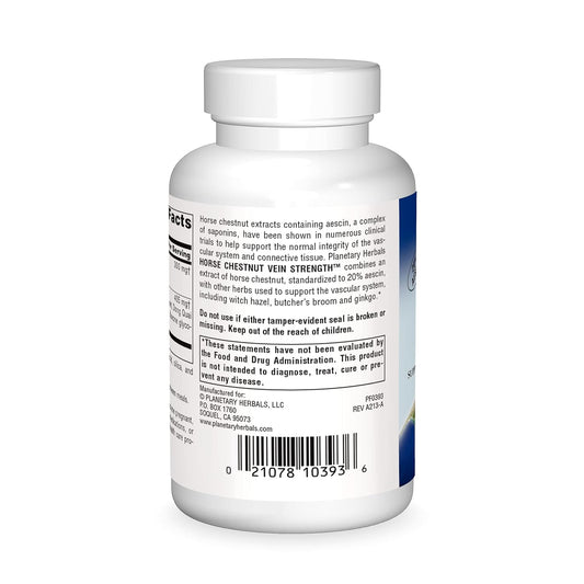 Planetary Herbals Horse Chestnut Vein Strength 705mg, Supports The Int