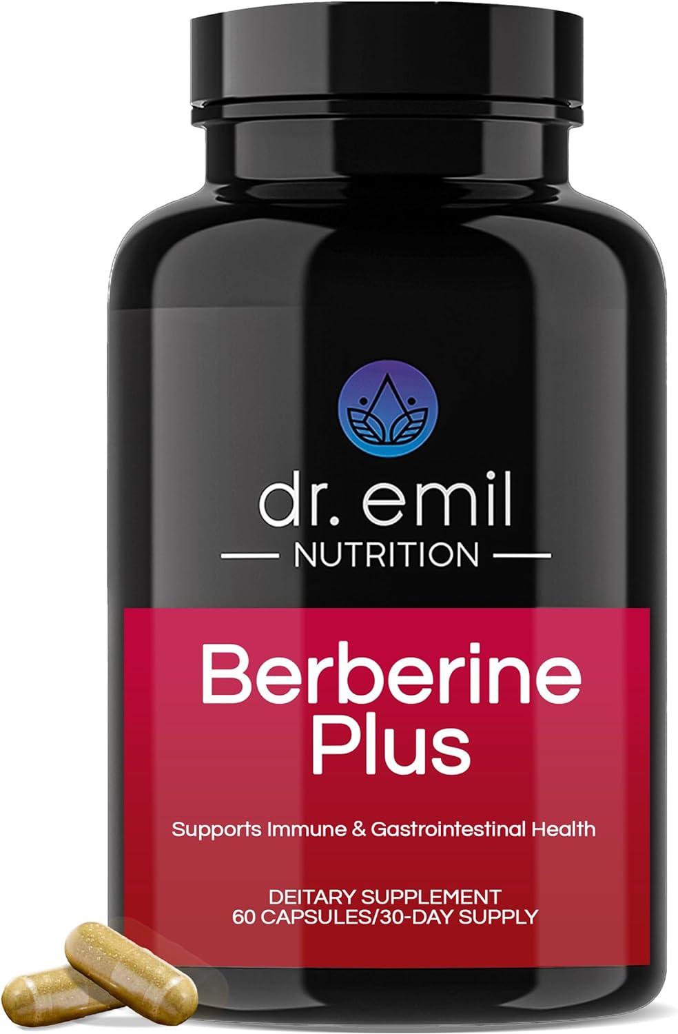 Dr. Emil Berberine 500mg Capsules - Berberine Supplement with Cinnamon