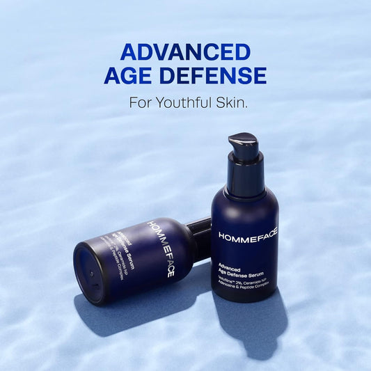 HOMMEFACE Advanced Age Defense Anti-Aging Serum for Men with Volufiline 2%, Ceramide, Collagen, Hyaluronic Acid & Peptides, 1.69 .