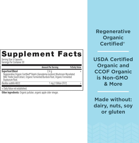 Ancient Nutrition Regenerative Organic Certified Liver Cleanse Supplem