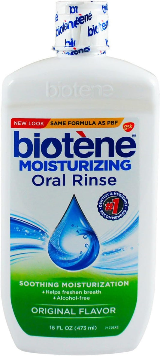 Biotene Dry Mouth Gentle Oral Rinse, 16 Ounces each (Value P