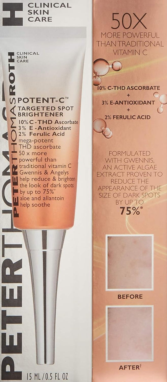 Peter Thomas Roth | Potent-C Targeted Spot Brightener | Brightening Vitamin C Treatment and Dark Spot Treatment