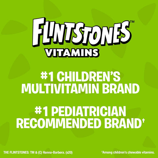 Flintstones Chewable Kids Vitamins With Iron, Multivitamin For Kids &